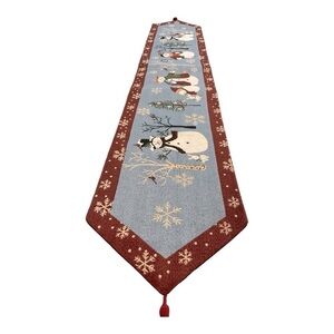Christmas table top runner snow men